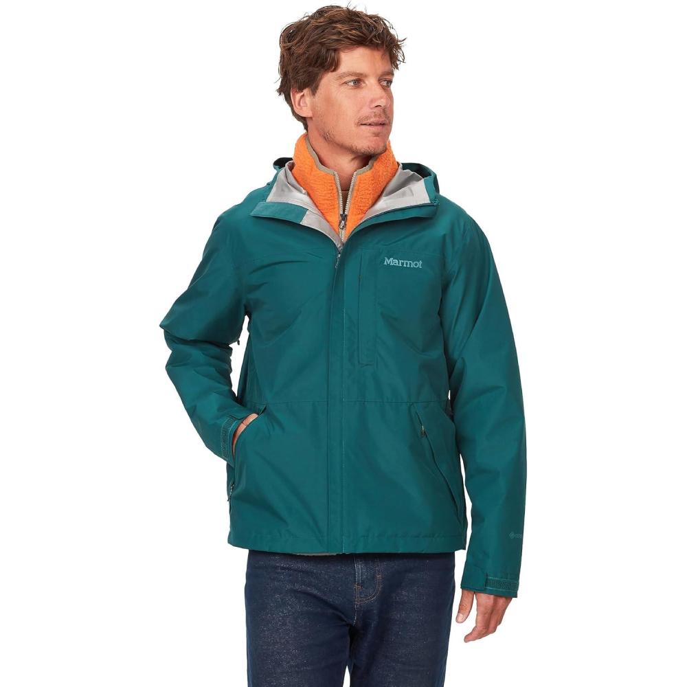 imageMARMOT Mens GORETEX Minimalist Rain Jacket  Packable Breathable Durable Wind ampamp Water ProtectionDark Jungle
