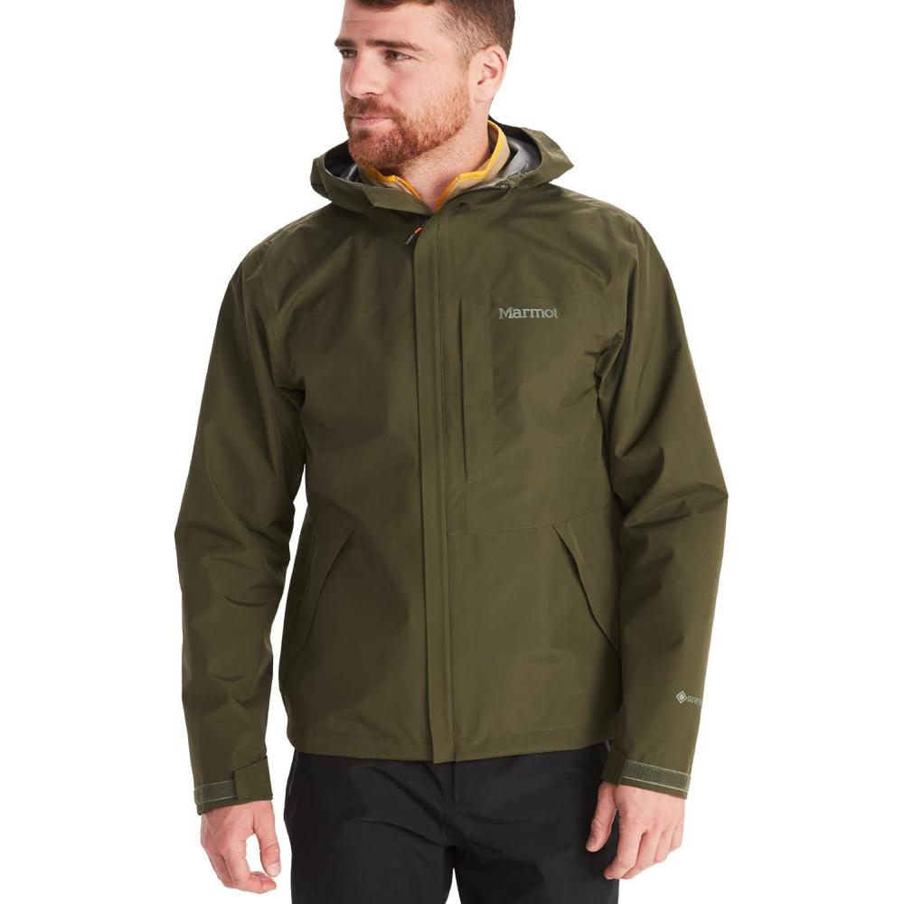 imageMARMOT Mens GORETEX Minimalist Rain Jacket Packable Breathable Durable Wind ampamp Water ProtectionNori