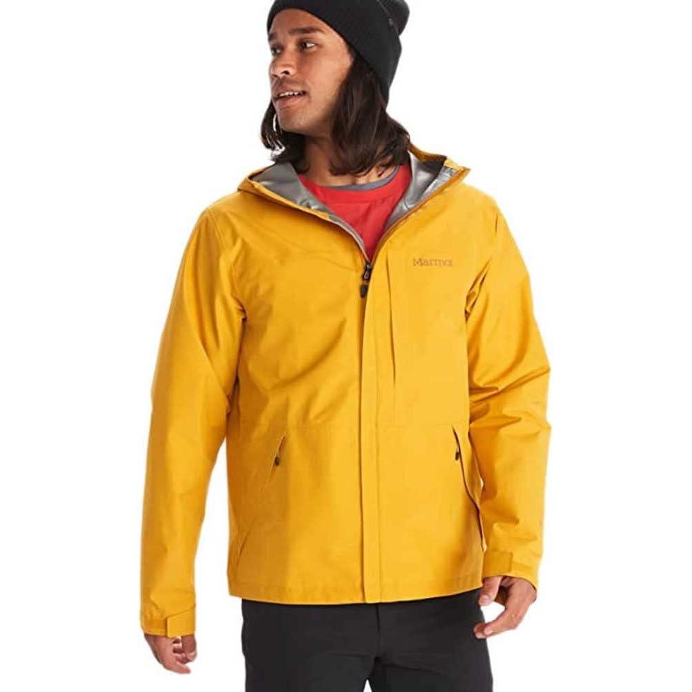 imageMARMOT Mens GORETEX Minimalist Rain Jacket Packable Breathable Durable Wind ampamp Water ProtectionYellow Gold