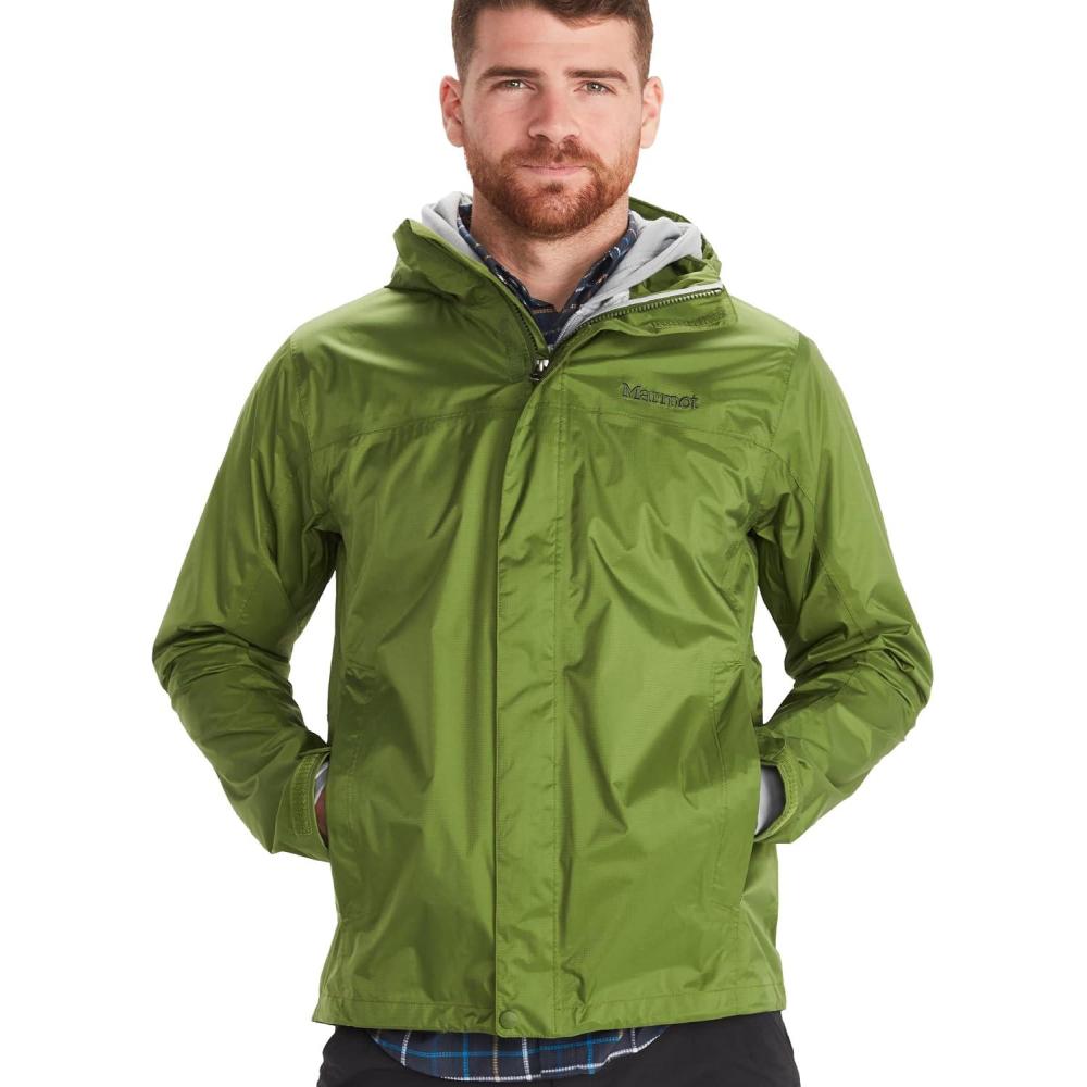imageMARMOT Mens PreCip Eco Lightweight ampamp Waterproof Rain Jacket Foliage 1X