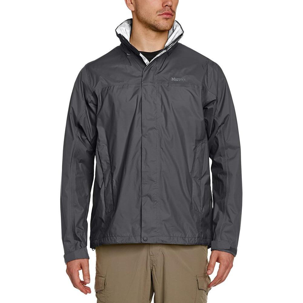 imageMARMOT Mens Precip Eco Waterproof Rain Jacket  100 Recycled Breathable Lightweight Packable RaincoatGrey