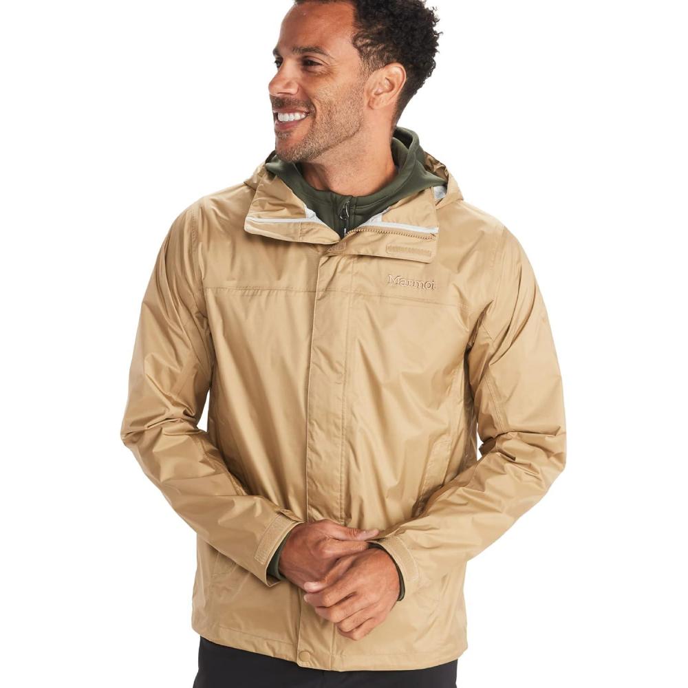 imageMARMOT Mens Precip Eco Waterproof Rain Jacket  100 Recycled Breathable Lightweight Packable RaincoatShetland