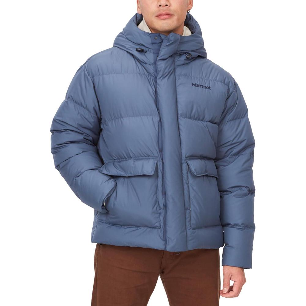 imageMARMOT Mens Stockholm 700 Fill Down Puffer with HoodStorm Latest Collection