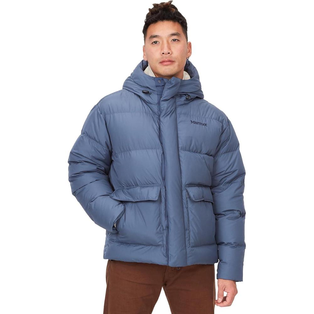 imageMARMOT Mens Stockholm 700 Fill Down Puffer with HoodStorm