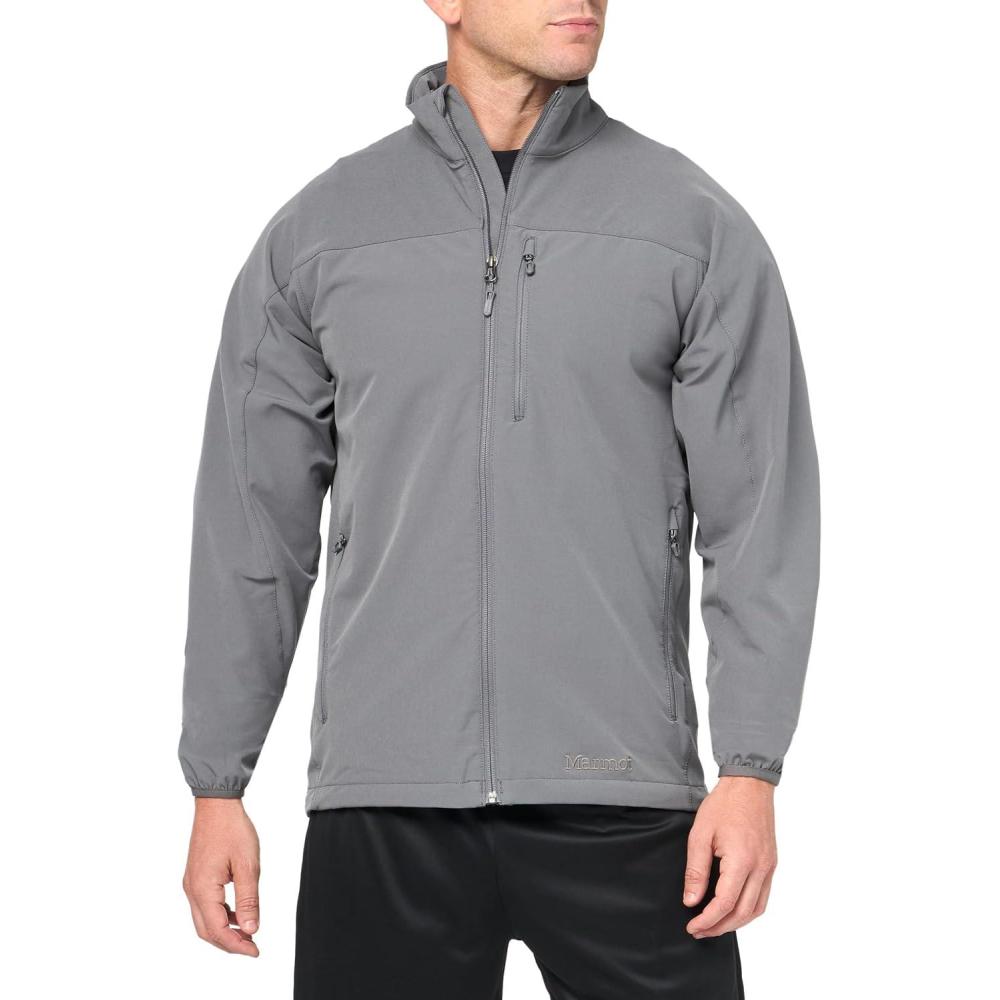 imageMARMOT Mens Tempo Jacket Breathable WaterResistant SoftshellCinder