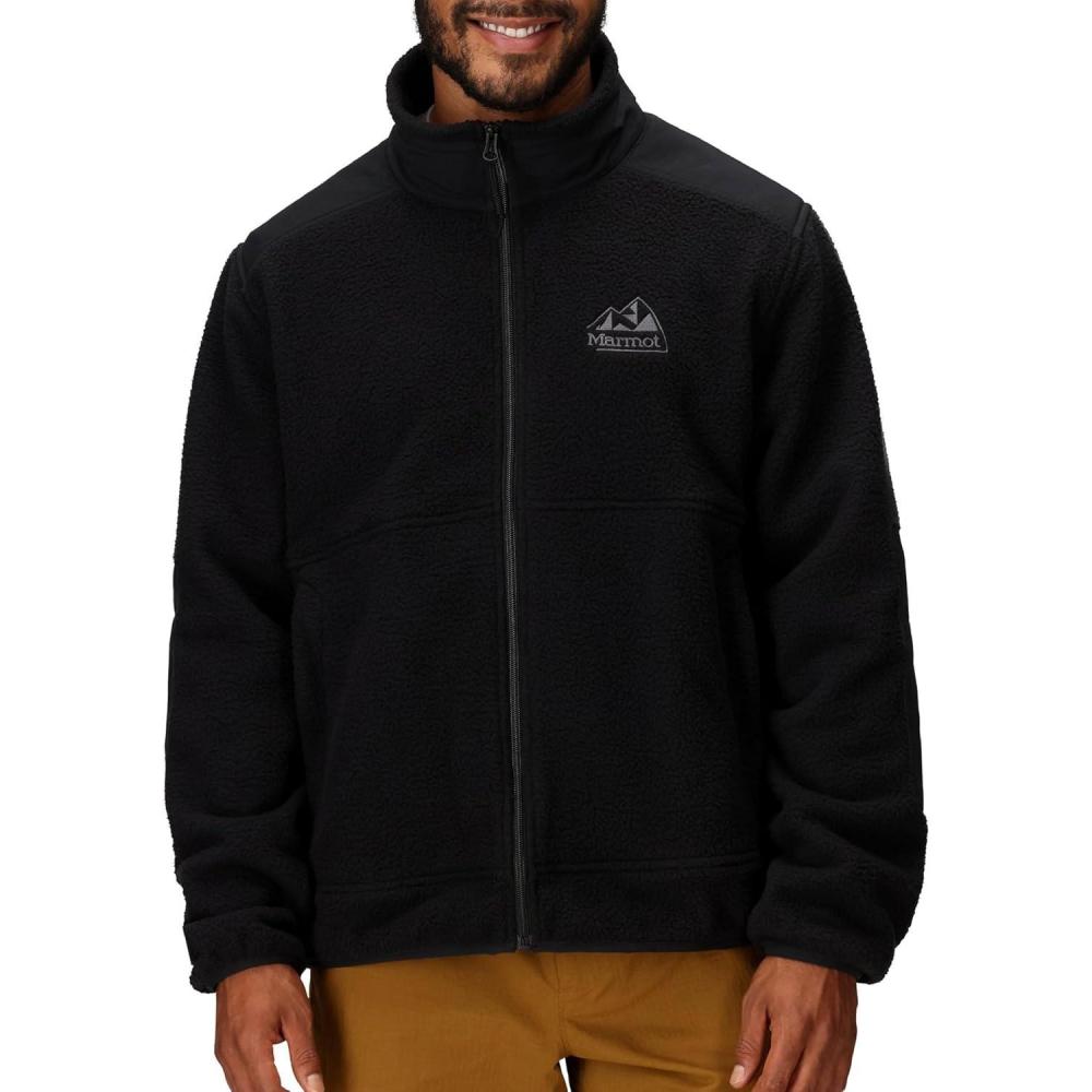 imageMARMOT Mens Wanderer High Pile Fleece JacketBlack