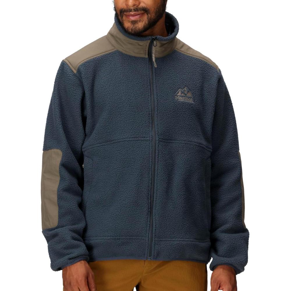 imageMARMOT Mens Wanderer High Pile Fleece JacketThunderheadClaystone