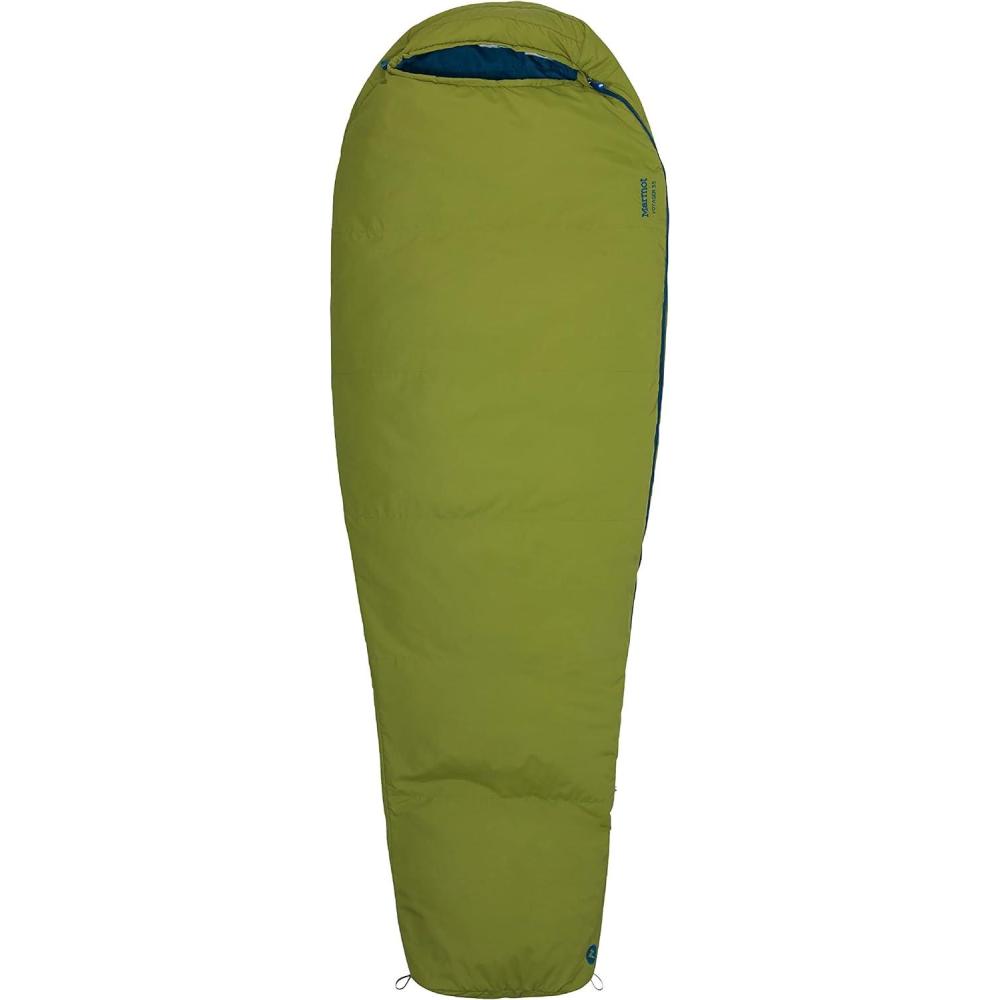 imageMARMOT Voyager 45 or 55 Mummy Sleeping Bags Synthetic Spirafil Insulation for Camping ampamp BackpackingCilantro
