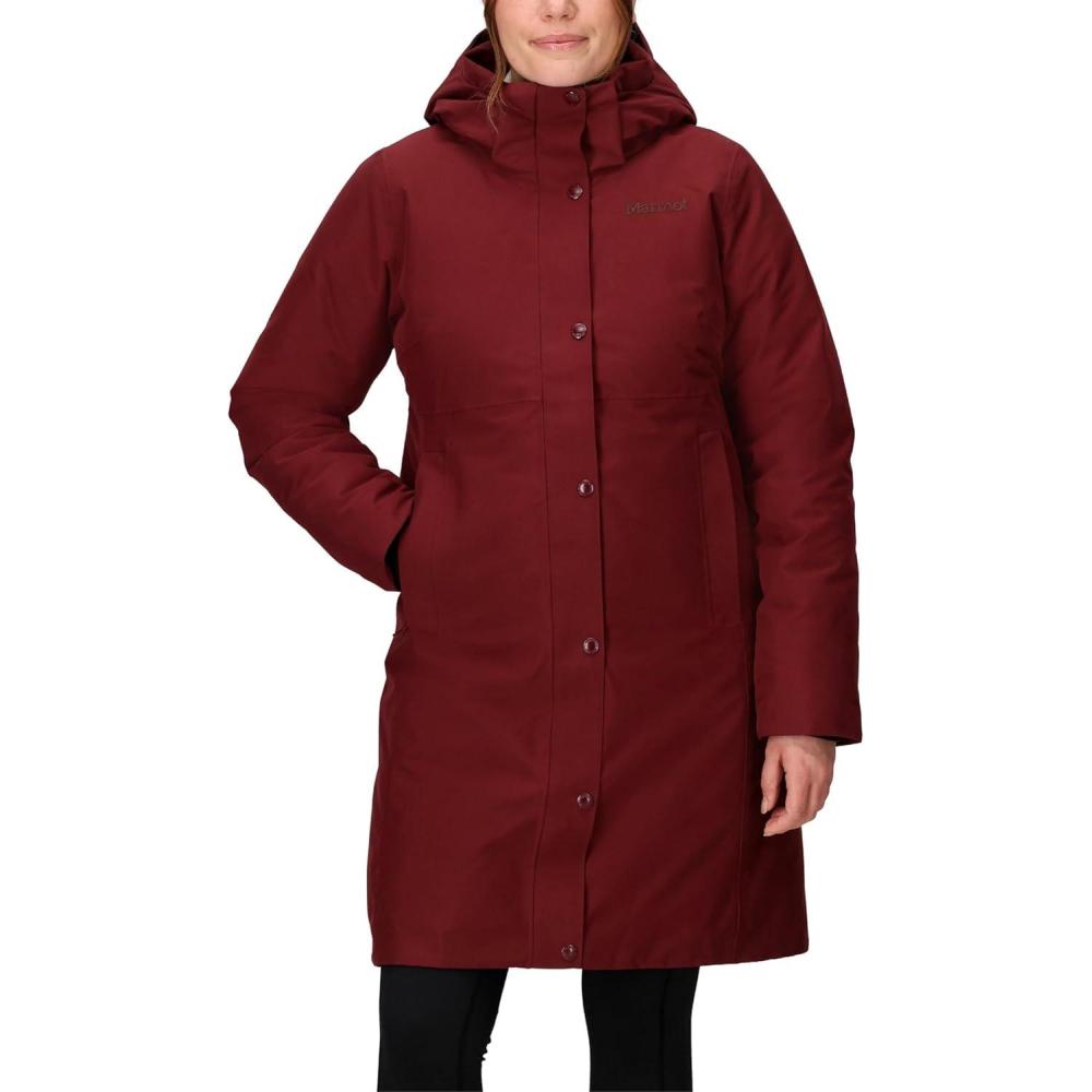 imageMARMOT Womens Chelsea 700 Down Fill Coat with HoodAcai Berry Latest Collection