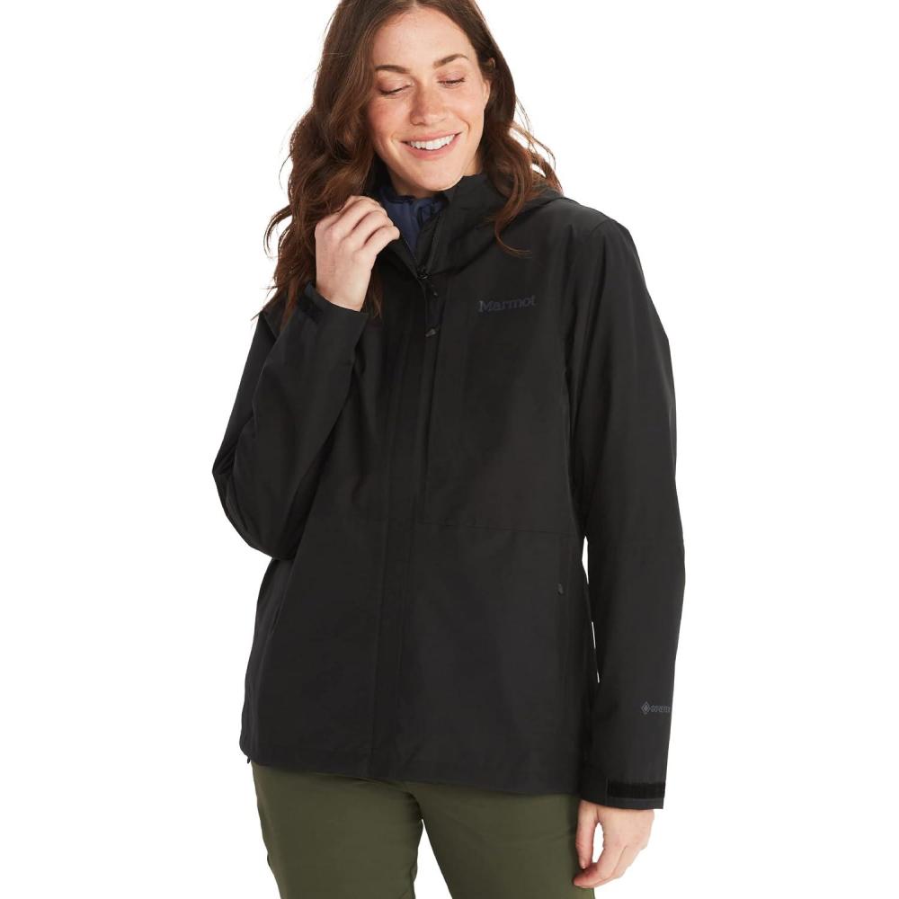 imageMARMOT Womens GORETEX Minimalist Rain Jacket Packable Breathable Durable Wind ampamp Water ProtectionBlack