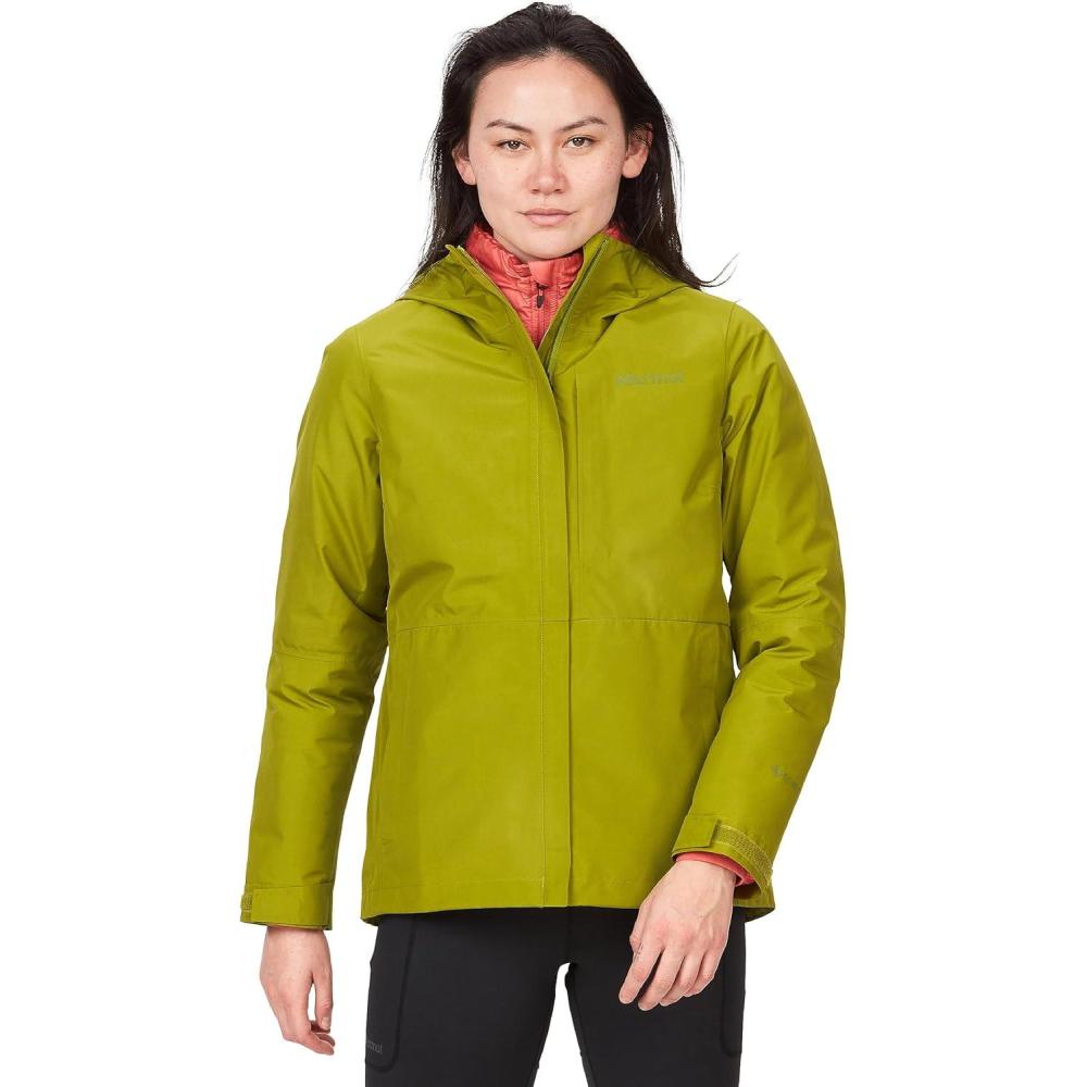 imageMARMOT Womens GORETEX Minimalist Rain Jacket Packable Breathable Durable Wind ampamp Water ProtectionCilantro