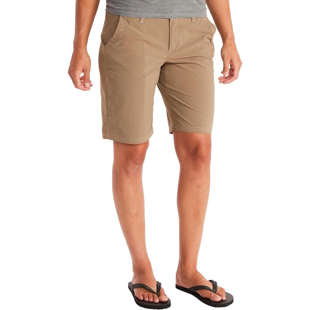 imageMARMOT Womens Kodachrome 7quot Shorts Lightweight Breathable WaterRepellant QuickDrying Stretch with UPF ProtectionDesert Khaki