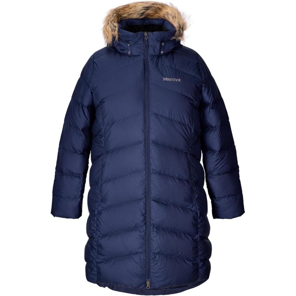 imageMARMOT Womens Montreaux Full Length Down Puffer Coat PlusArctic Navy