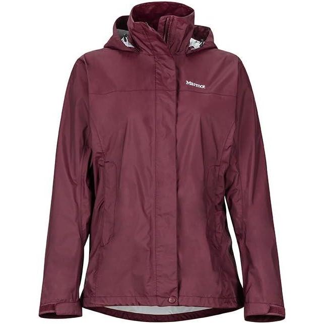 imageMARMOT Womens PreCip Rain Jacket Lightweight WaterproofBurgundy