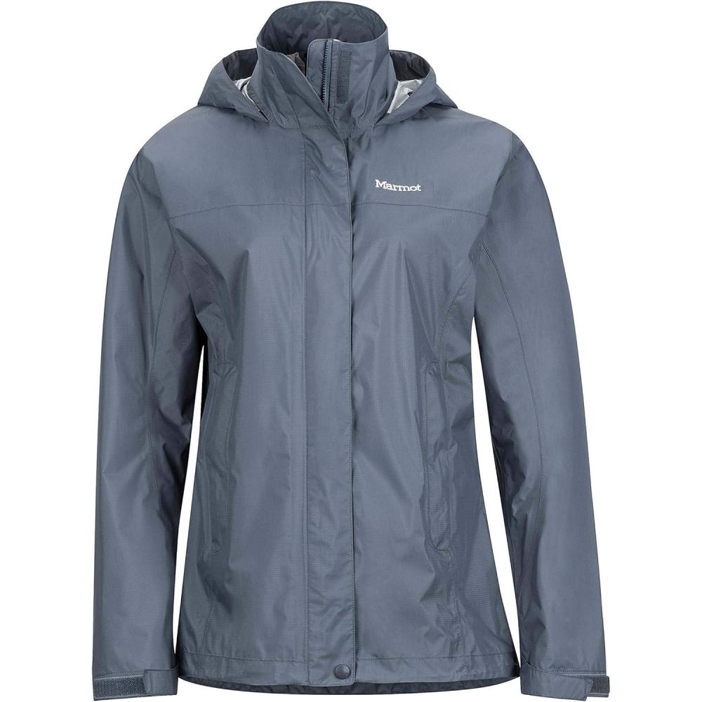 imageMARMOT Womens PreCip Rain Jacket Lightweight WaterproofSteel Onyx