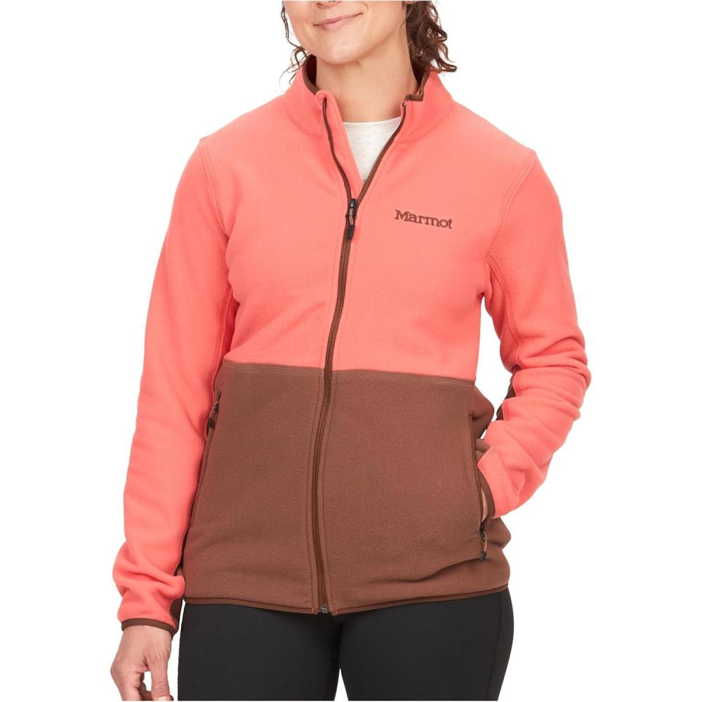 imageMARMOT Womens Rocklin Full Zip Fleece JacketGrapefruitPinecone
