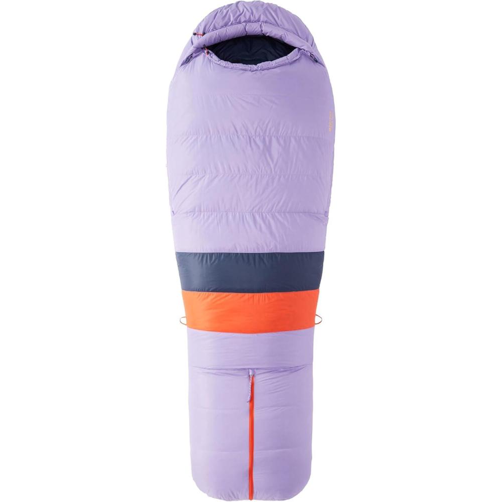 imageMARMOT Womens Teton 15 Sleeping Bag 650 Fill Down for Camping ampamp BackpackingPaisley PurpleArctic Navy