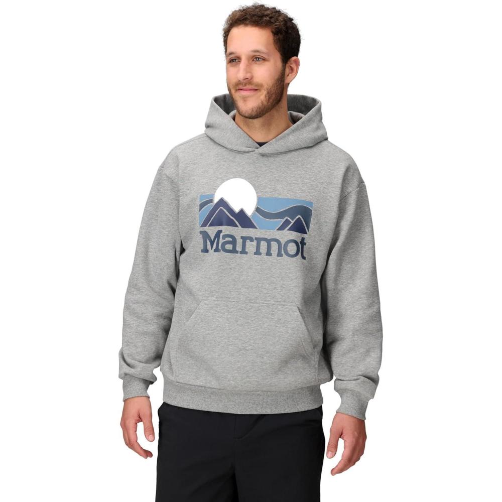 imageMARMOT mens Coastal Logo HoodyGrey Heather