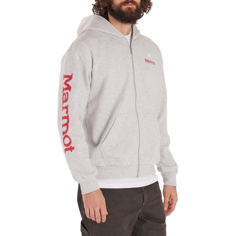 imageMARMOT mens Marmot for Life Full Zip HoodyLight Grey Heather