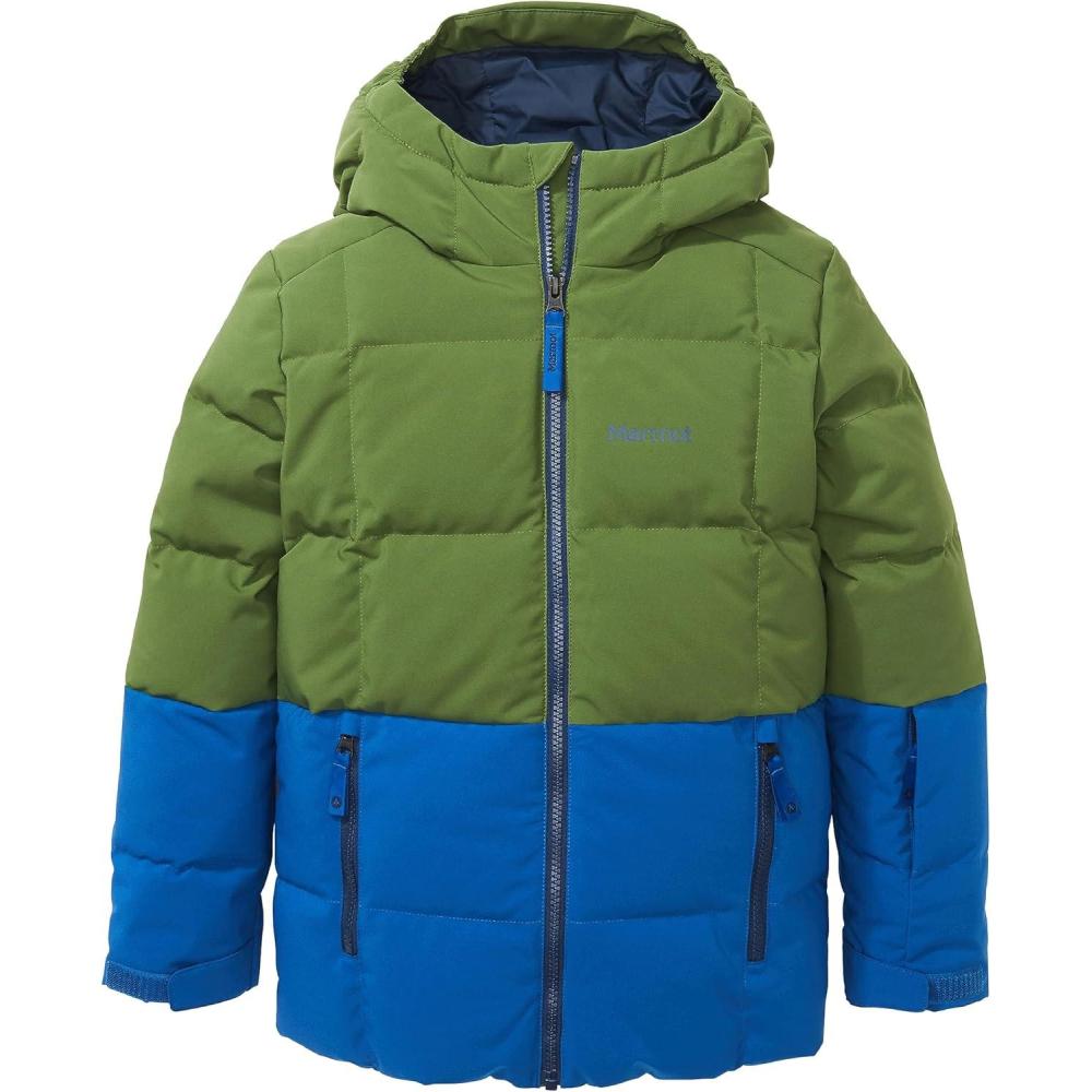 imageMARMOT unisexchild Kids Polar Down JacketFoliageDark Azure