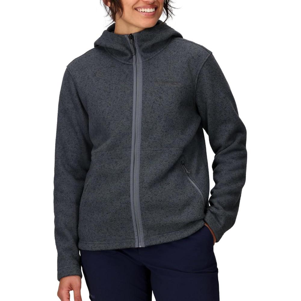 imageMARMOT womens Womens Drop Line Fullzip HoodySteel Onyx Heather