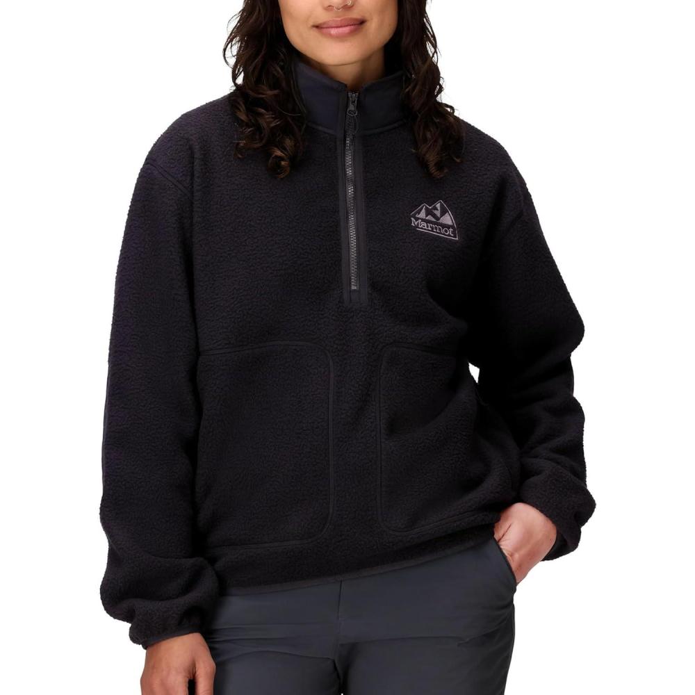 imageMARMOT womens Womens Wanderer High Pile Fleece PulloverBlack