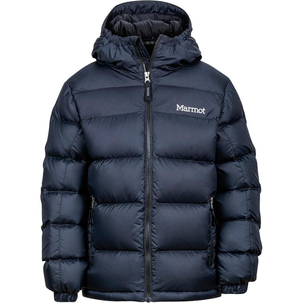 imageMarmot Kids Guides Down Hoody  700 Fill Insulated WaterResistant Lightweight Puffer Jacket with HoodBlack