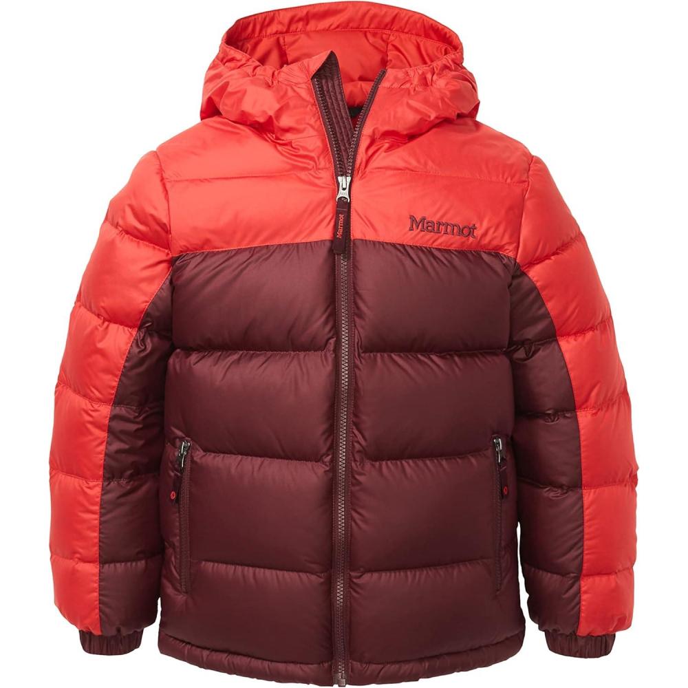 imageMarmot Kids Guides Down Hoody  700 Fill Insulated WaterResistant Lightweight Puffer Jacket with HoodPort RoyalCairo