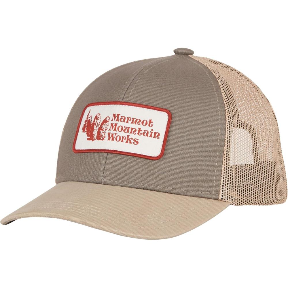 imageMarmot UnisexAdult Retro Trucker HatSandbarVetiver