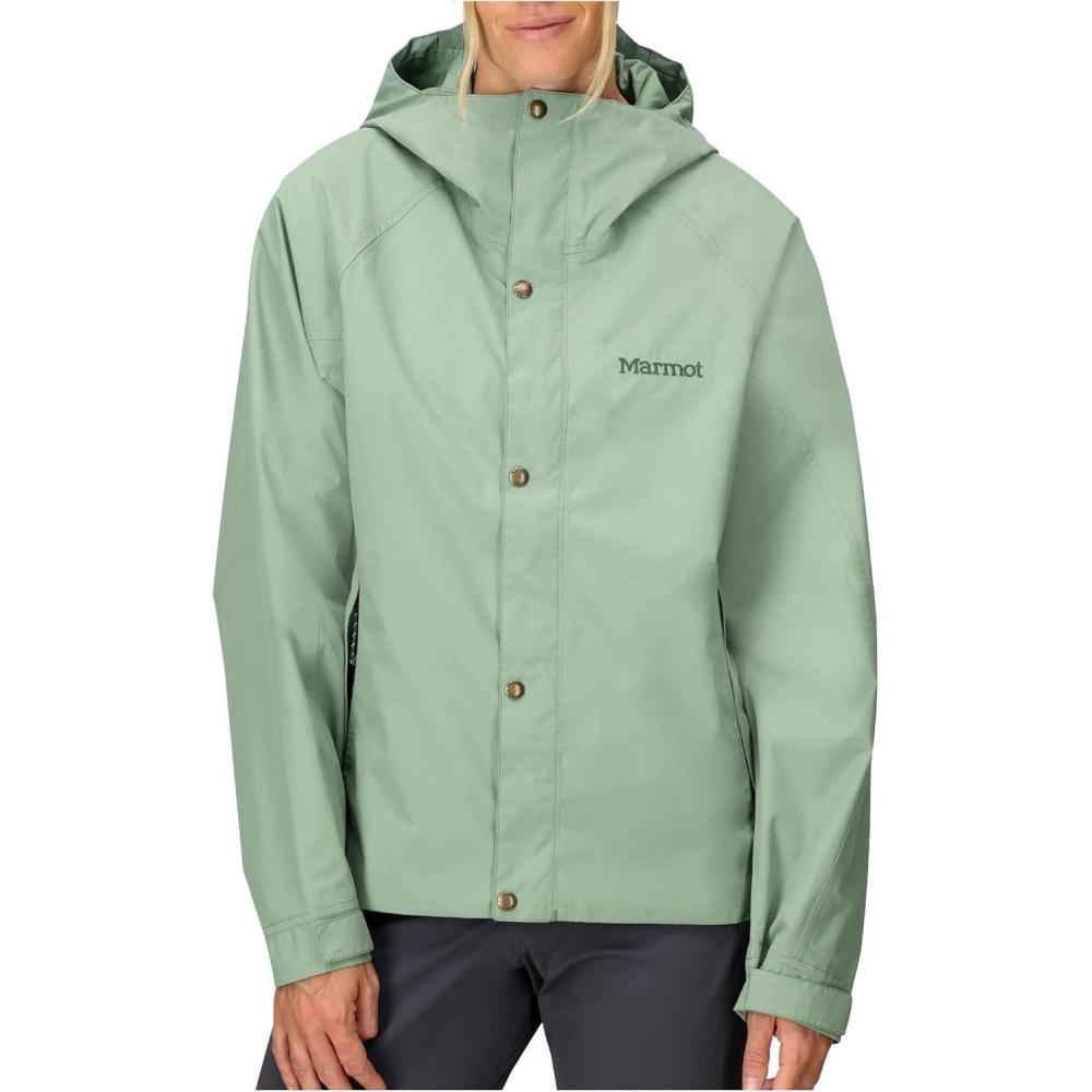 imageMarmot Womens Cascade Durable ampamp Waterproof Rain JacketAgate Green