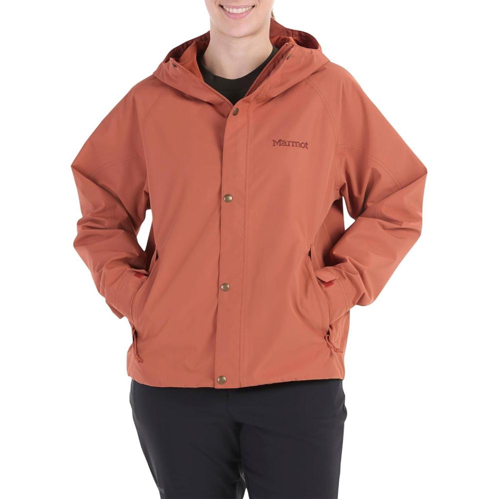 imageMarmot Womens Cascade Durable ampamp Waterproof Rain JacketAuburn