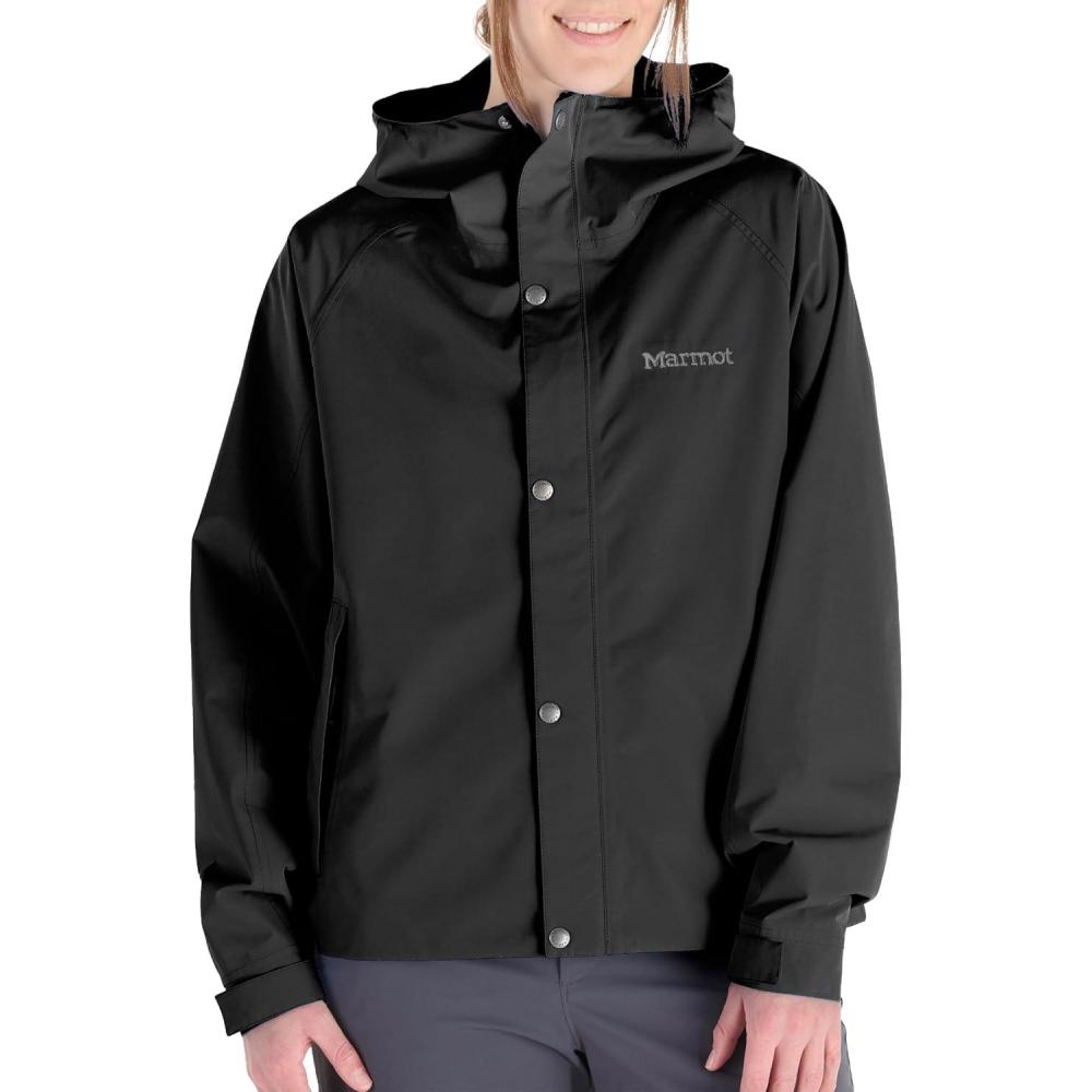 imageMarmot Womens Cascade Durable ampamp Waterproof Rain JacketBlack