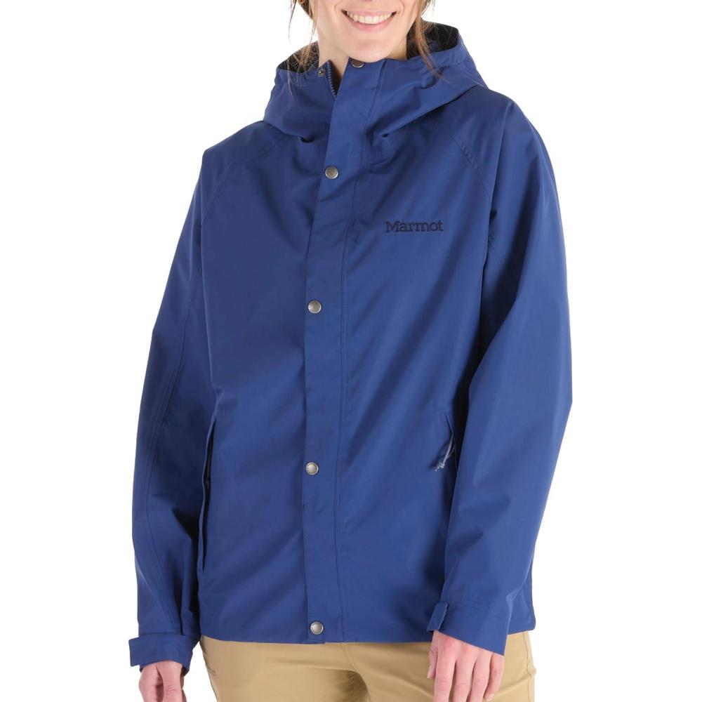 imageMarmot Womens Cascade Durable ampamp Waterproof Rain JacketTwilight Blue
