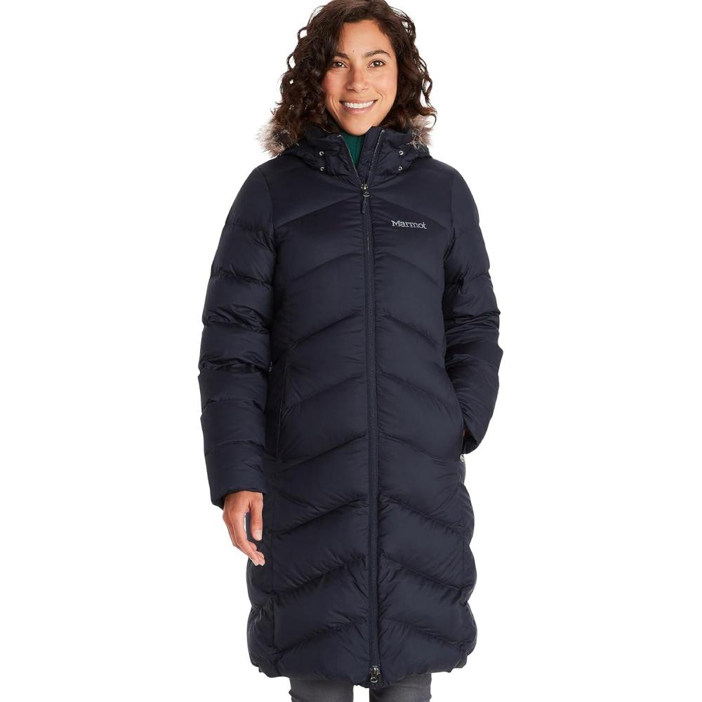 imageMarmot womens Montreaux Fulllength Down Puffer CoatMidnight Navy