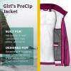 MARMOT Kid’s Precip Eco Waterproof Rain Jacket – 100% Recycled, Breathable, Lightweight, Packable Raincoat(Deep Plum)
