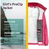 MARMOT Kid’s Precip Eco Waterproof Rain Jacket – 100% Recycled, Breathable, Lightweight, Packable Raincoat(Pink Rock)