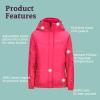 MARMOT Kid’s Precip Eco Waterproof Rain Jacket – 100% Recycled, Breathable, Lightweight, Packable Raincoat(Pink Rock)