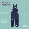 MARMOT Kid’s Rosco Bib – Snow Pants for Kids, Winter Pants for Skiing, Snowboarding, School, and Winter Play(Arctic Navy)