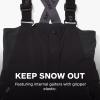MARMOT Kid’s Rosco Bib – Snow Pants for Kids, Winter Pants for Skiing, Snowboarding, School, and Winter Play(Black)