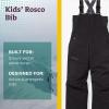 MARMOT Kid’s Rosco Bib – Snow Pants for Kids, Winter Pants for Skiing, Snowboarding, School, and Winter Play(Black)