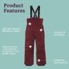 MARMOT Kid’s Rosco Bib – Snow Pants for Kids, Winter Pants for Skiing, Snowboarding, School, and Winter Play(Port Royal)