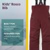 MARMOT Kid’s Rosco Bib – Snow Pants for Kids, Winter Pants for Skiing, Snowboarding, School, and Winter Play(Port Royal)