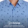 MARMOT Men’s Aerobora Short Sleeve Button-Down Shirt – Lightweight, Packable, Quick-Drying UPF Protection(Blue Bonnet Mushroom)