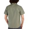 MARMOT Men’s Aerobora Short Sleeve Button-Down Shirt – Lightweight, Packable, Quick-Drying UPF Protection(Dark Jungle Austin Stripe)