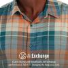 MARMOT Men’s Aerobora Short Sleeve Button-Down Shirt – Lightweight, Packable, Quick-Drying UPF Protection(Dark Jungle Wayland Plaid)