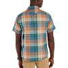 MARMOT Men’s Aerobora Short Sleeve Button-Down Shirt – Lightweight, Packable, Quick-Drying UPF Protection(Dark Jungle Wayland Plaid)