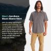 MARMOT Men’s Aerobora Short Sleeve Button-Down Shirt – Lightweight, Packable, Quick-Drying UPF Protection(Desert Khaki)