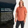 MARMOT Men’s Aerobora Short Sleeve Button-Down Shirt – Lightweight, Packable, Quick-Drying UPF Protection(Picante)