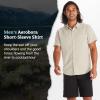 MARMOT Men’s Aerobora Short Sleeve Button-Down Shirt – Lightweight, Packable, Quick-Drying UPF Protection(Sandbar)