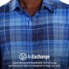 MARMOT Men’s Aerobora Short Sleeve Button-Down Shirt – Lightweight, Packable, Quick-Drying UPF Protection(Twilight Blue Wayland Plaid)